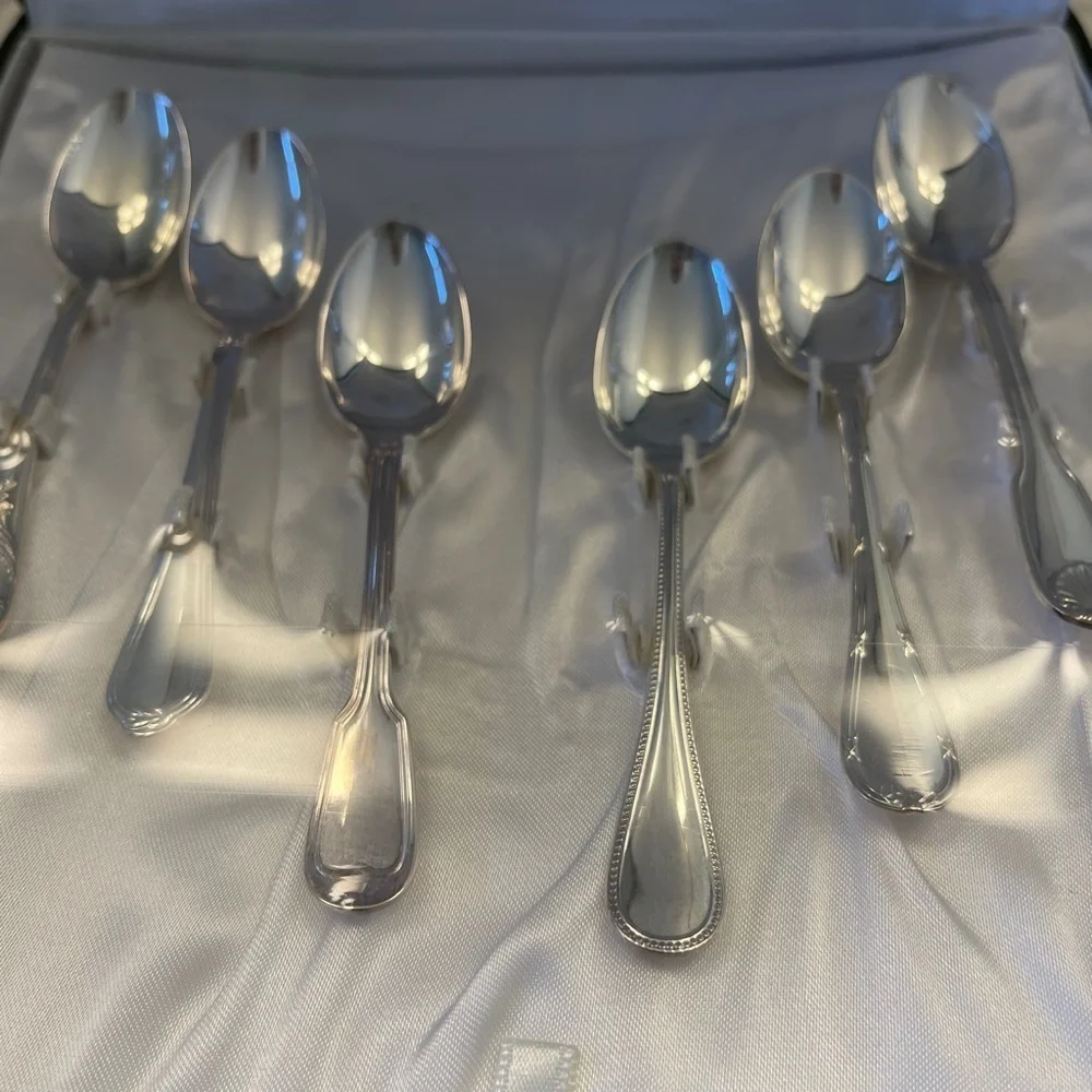 Vintage Christofle‎ Paris set of 6 teaspoons